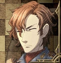 Hubert's portrait in Valkyria Chronicles 3.