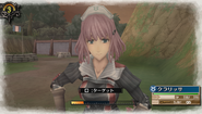 In-game screenshot of Clarissa in Valkyria Chronicles 3.