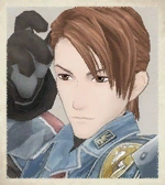 Salinas's portrait in Valkyria Chronicles.