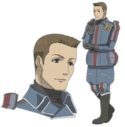 Jann's appearance in the Valkyria Chronicles Anime.