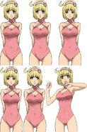 Cosette's swimsuit appearance.