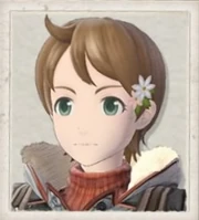 Eileen's portrait in Valkyria Chronicles 4 (Winter Uniform)