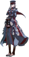 Artwork of Eleanor from the Valkyria Chronicles: Design Archive.