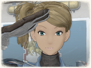 Cherry's appearance in Valkyria Chronicles.