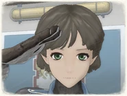 Dallas's appearance in Valkyria Chronicles.