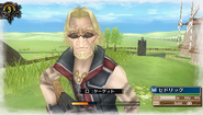 In-game screenshot of Cedric in Valkyria Chronicles 3.