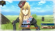 In-game screenshot of Leila in Valkyria Chronicles 3.
