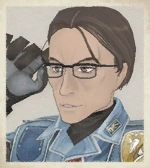 Knute's portrait in Valkyria Chronicles.
