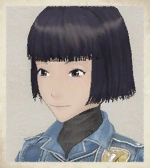 Nadine's portrait in Valkyria Chronicles.