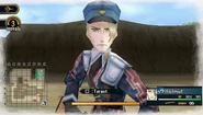 In-game screenshot of Helmut in Valkyria Chronicles 2.