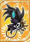 Black Feathered Hairpin H