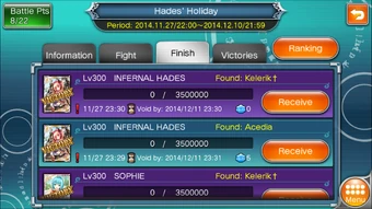 Purple rewards from the witch gate.