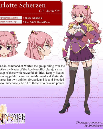 Charlotte Scherzen Valkyrie Drive Wiki Fandom