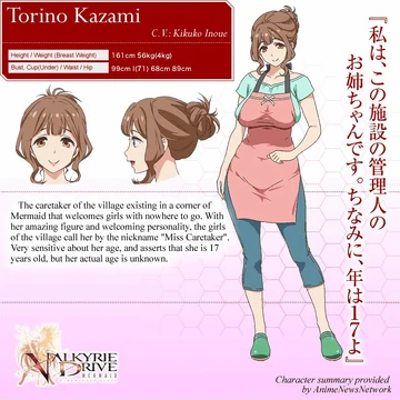 TORIHIKIページ Torino Kazami | Valkyrie Drive Wiki | Fandom
