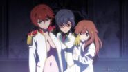 Hibiki with Kasumi Shigure and Akira Hiragi