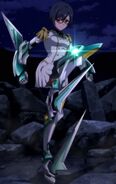 Hibiki as Drive equip to Kasumi