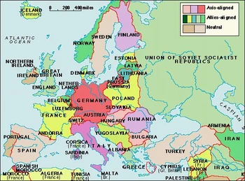 Map of World War 2
