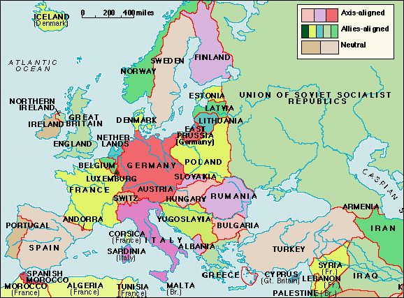 world war 2 map