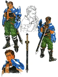Arngrim concept art (Valkyrie Profile)