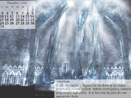 Promotional calendar featuring Jotunheim palace