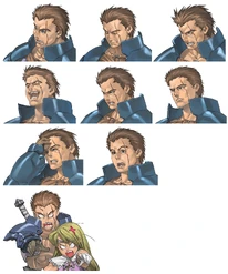 Arngrim's expressions (Valkyrie Profile)