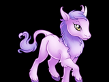 Lilac Heraldic Unicorn