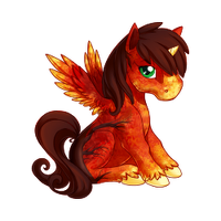 Autumn Silhouette Alicorn Baby.png