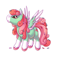 Mint Cupcake Swirl Pegasus Baby