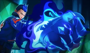 Yoru using his right hand to reactivate Gatecrash