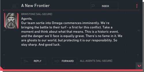 The Email, as seen in-game