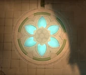 A six-petal lotus in A Lobby