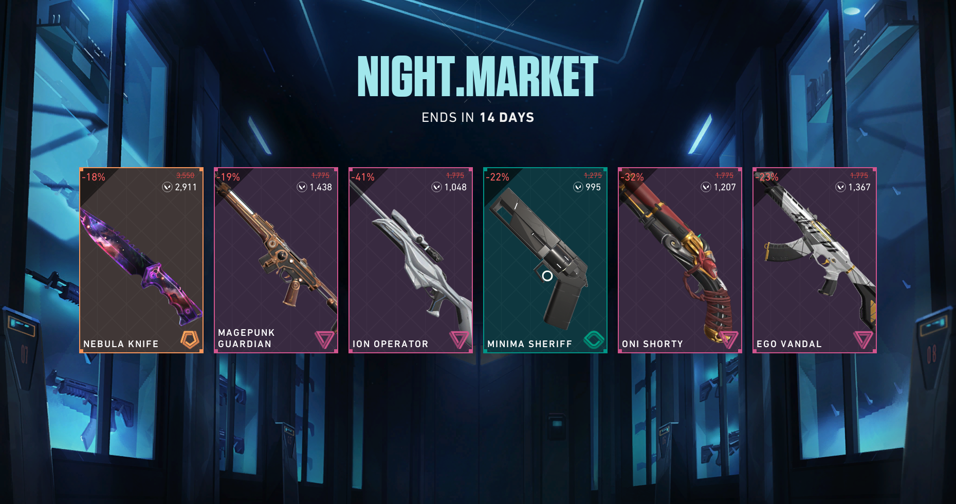 Valorant's Intergrade Bundle will be the perfect skins for Neon