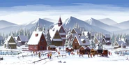 Winterwunderland daytime background art