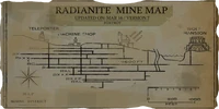 A map of the Radianite mine that Breeze is on top of