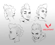 Expression sheet used for cinematics