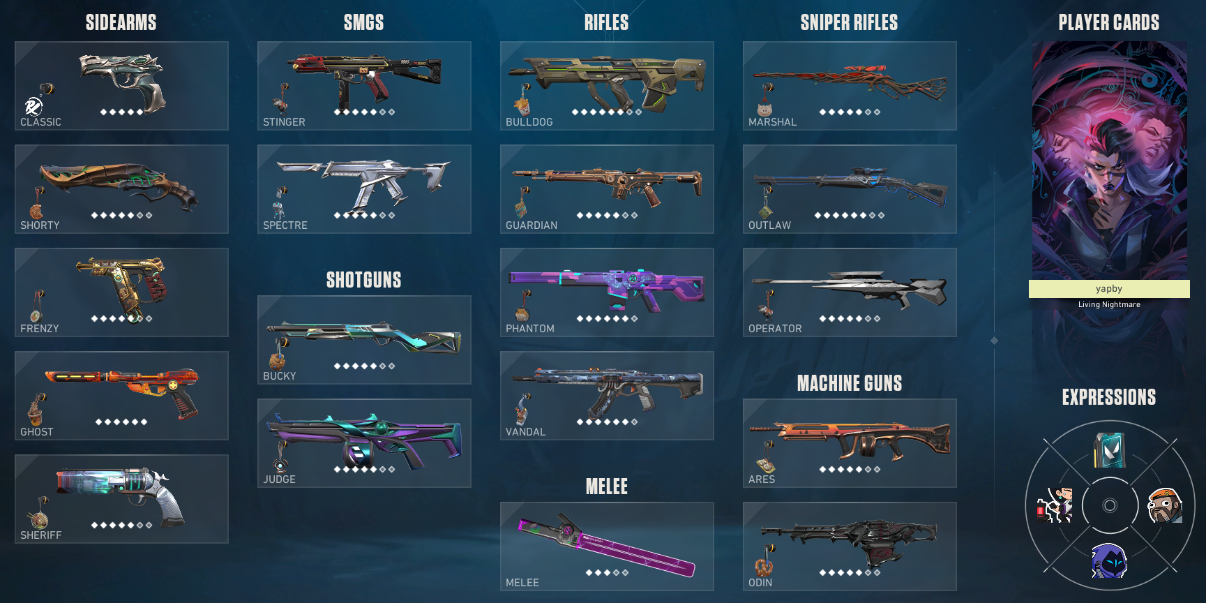 VALORANT New Cosmetic Content: Weapon Skins 