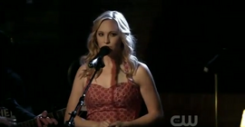 Caroline performing "Eternal Flame"