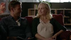 The Vampire Diaries 7x13  Caroline and Alaric with the twins