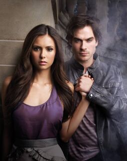 Elena-and-damon-poster season one