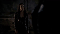 TVD 2x21 Greta Uses Telekinesis and Pyrokinesis on Elena.gif