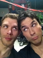 Joseph and Ian on the set