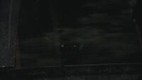 Mason Lockwood (werewolf) wolf eyes glowing in back of his car at Stefan Salvatore (vampire) (TVD & TO)