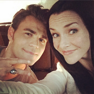 Paul Wesley, Annie Wersching August 18, 2015