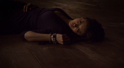 Katherine Unconscious In Alaric's Apartment