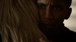 Finn embraced by his long lost sister
