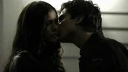 Delena Kiss Scene - Damon Kisses Katherine 1x22