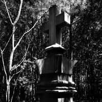 Mystic Falls Cemetery Cross Tomb