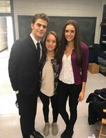 Paul Wesley, Sophia Cohen, Nina Dobrev January 28, 2017