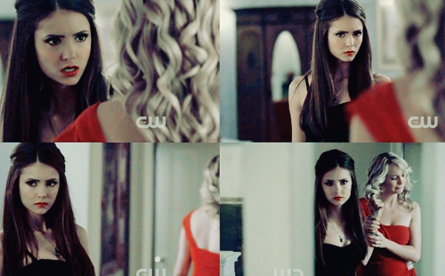 Caroline schafft es Katherine in die Falle zu locken