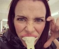 Annie gets fitted for fangs